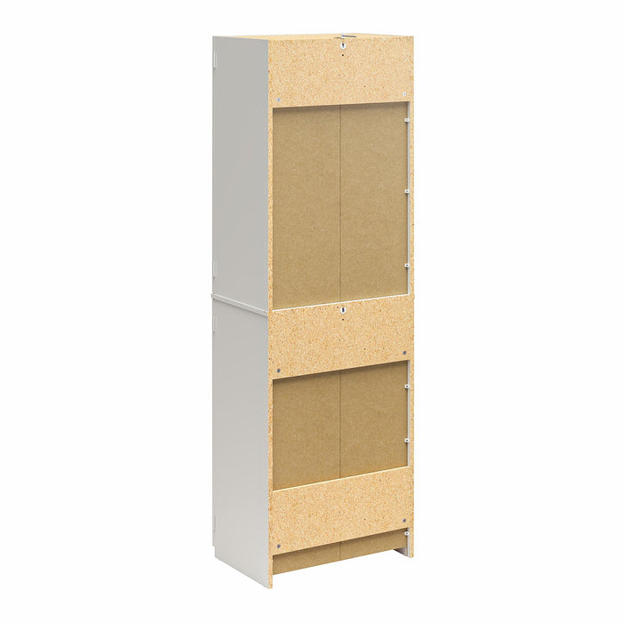 Ameriwood Home 72\" 4-Door Storage Cabinet - White