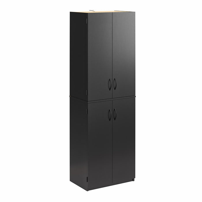 Ameriwood Home 72\" 4-Door Storage Cabinet - Black