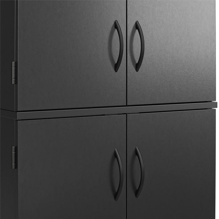 Ameriwood Home 72\" 4-Door Storage Cabinet - Black