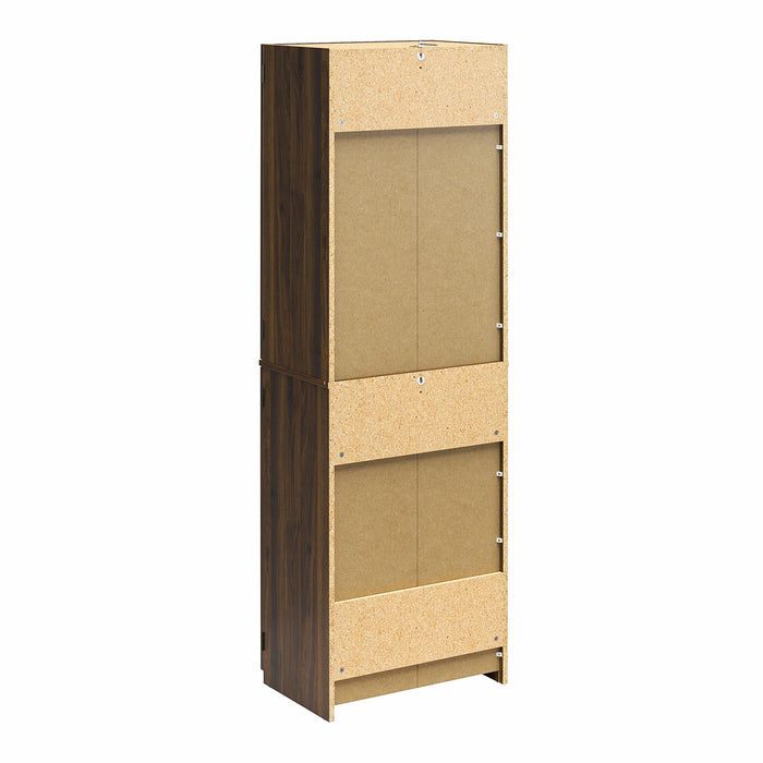 Ameriwood Home 72\" 4-Door Storage Cabinet - Walnut