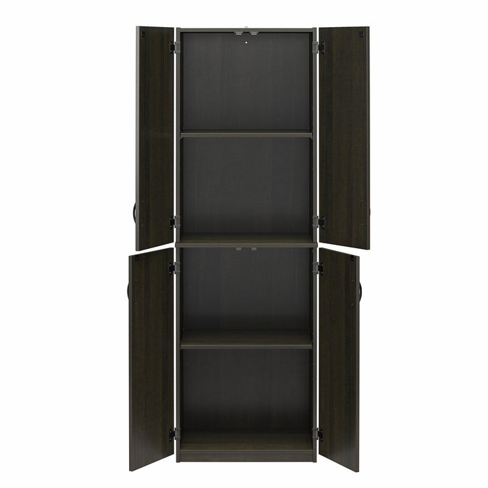 Ameriwood Home 72\" 4-Door Storage Cabinet - Espresso