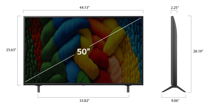 LG 50\" NanoCell AI NANO80 4K Smart TV (50NANO80AUA.ACC)