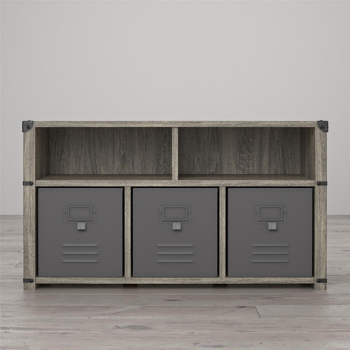Little Seeds Nova Bedroom Storage Bench - Grey Oak