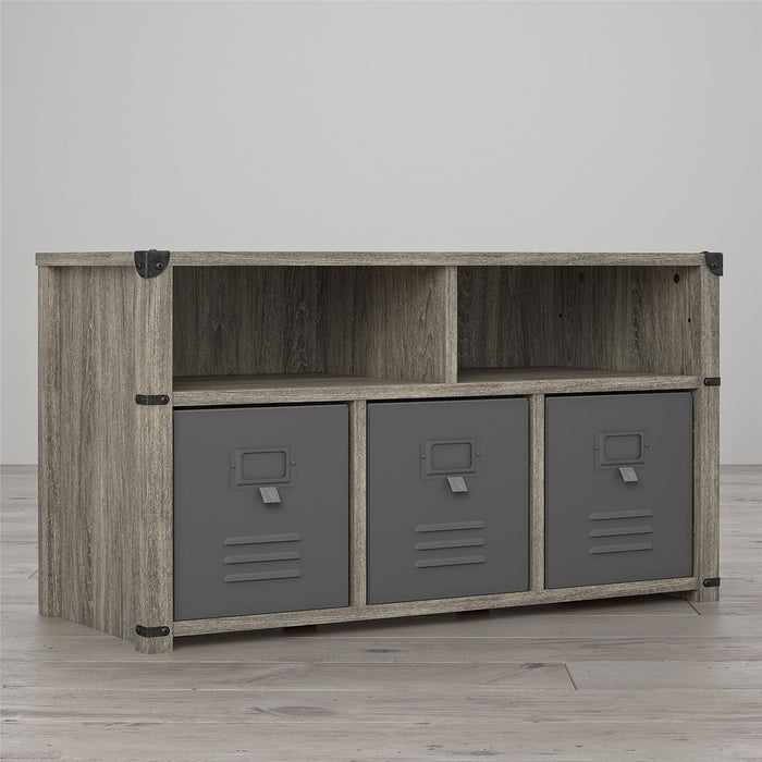 Little Seeds Nova Bedroom Storage Bench - Grey Oak