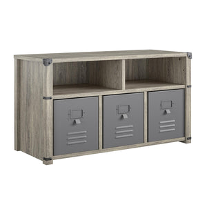 Little Seeds Nova Bedroom Storage Bench - Grey Oak