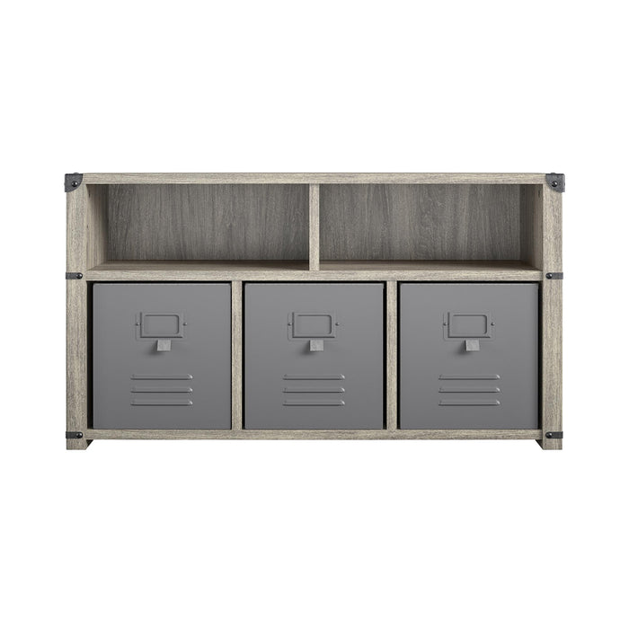 Little Seeds Nova Bedroom Storage Bench - Grey Oak