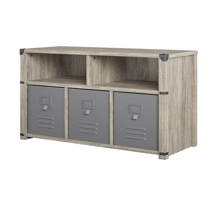 Little Seeds Nova Bedroom Storage Bench - Grey Oak