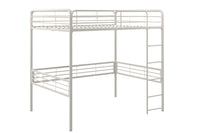 DHP Tommy Full Metal Loft Bed - Off White