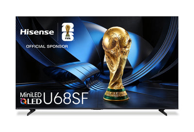 Hisense 55" U68SF Mini-LED QLED 4K UHD AI TV (55U68SF) - 2026 Model | Téléviseur QLED Hisense U68SF UHD 4K de 55 po avec Mini DEL et IA (55U68SF) - modèle 2026