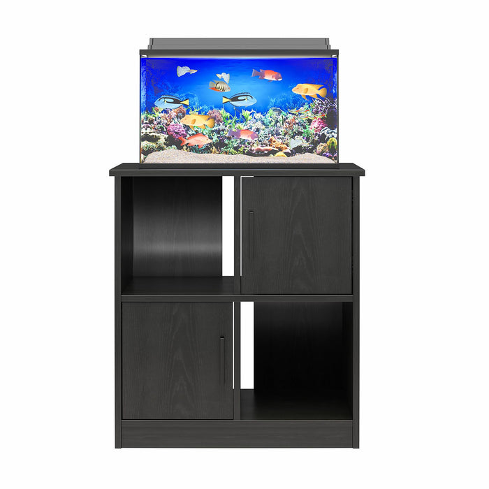 Ameriwood Home Dory 10/20 Gallon Aquarium Terrarium Tank Stand - Black Oak