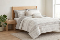 Linden 5-Piece Queen/Double Clipped Jacquard Comforter Set  