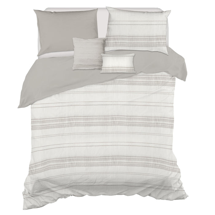 Linden 5-Piece Queen/Double Clipped Jacquard Comforter Set 