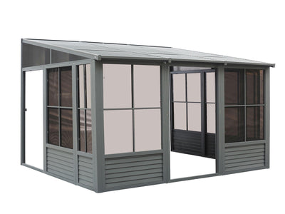 Gazebo Penguin Florence - Wall Mounted Solarium 8x12 Metal Roof|Gazebo Penguin Florence - Solarium mural 8x12 Toit d'acier