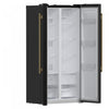 Forno Salerno 33-inch Side-by-Side Black Refrigerator, 15.6 cu.ft. - FFRBI1805-33BLK | Refrigerateur cote a cote Salerno en noire de 33 po, 15,6 pi³ - FFRBI1805-33BLK