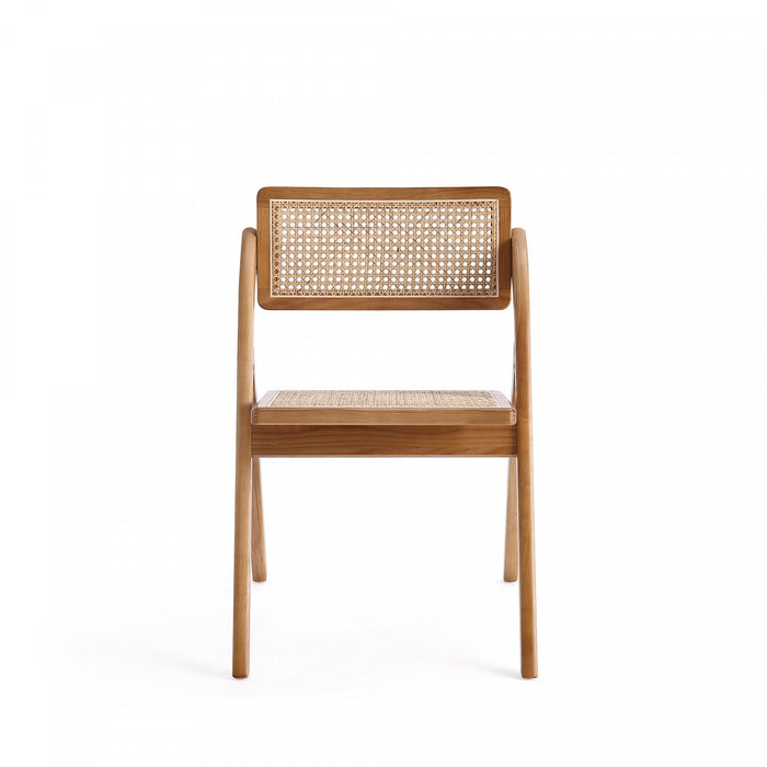Lambinet Industry Chic Wood Folding Chair in Natural - Set of 4 Dining Chair