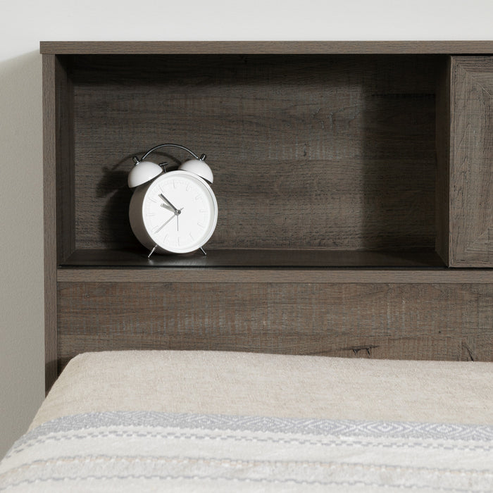 Hazen Bookcase Headboard - Fall Oak