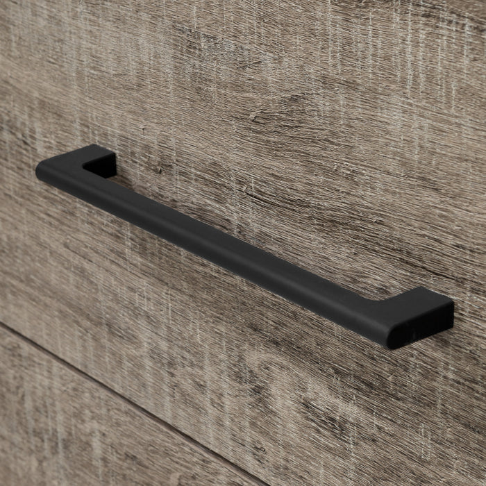 Londen 6-drawer Dresser - Rubbed Black And Weathered Oak