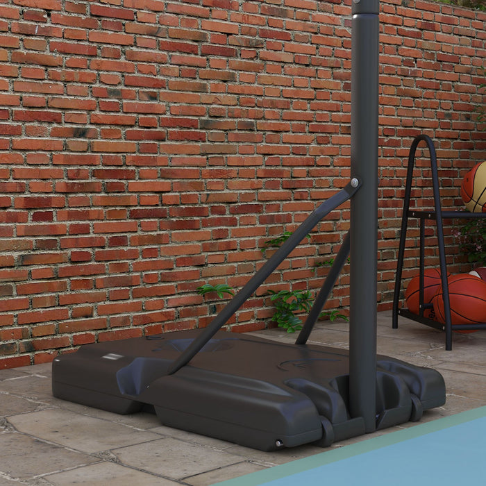 Soozier Portable Basketball Hoop, Poolside Or Backyard, For Youth Adults