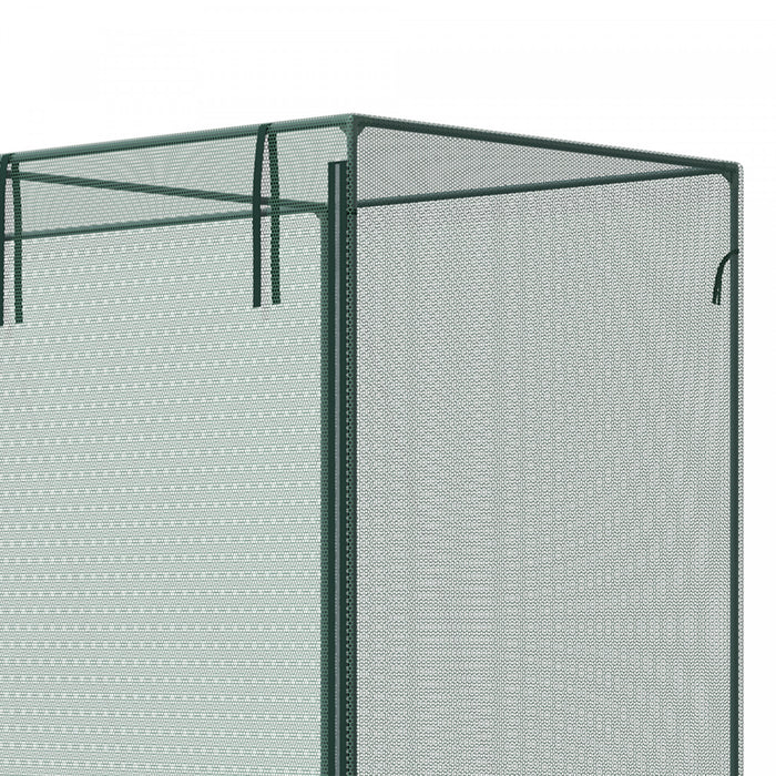 Outsunny 6.5 X 3.3ft Crop Cage, Zippered Door Plant Protection Tent Green