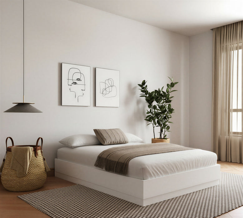 Milano Platform Bed Frame King Bed
