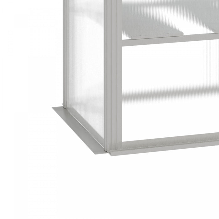 Outsunny 6.3' X 2.3' X 6.1' Outdoor Walk-in Greenhouse With 3-tier Shelves, Garden Polycarbonate Green House Plants Flower Cold Frame With Aluminum Frame