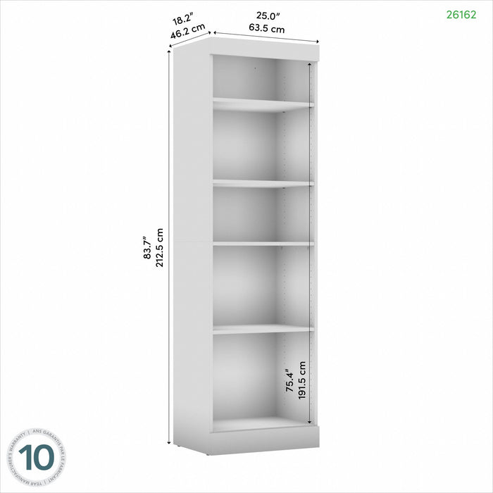 Bestar Pur 25 W Closet Organizer - White