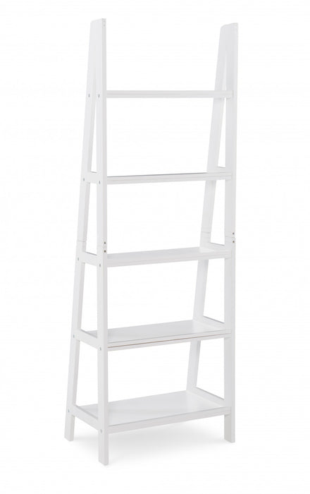 Acadia Ladder Bookcase - White