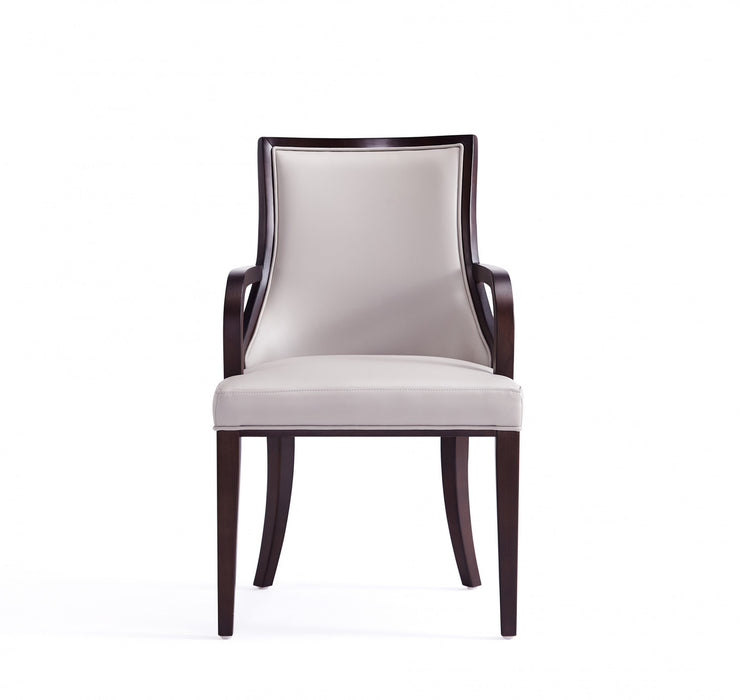 Grand Traditional 8-Piece Dining Chair Set in Light Gray
