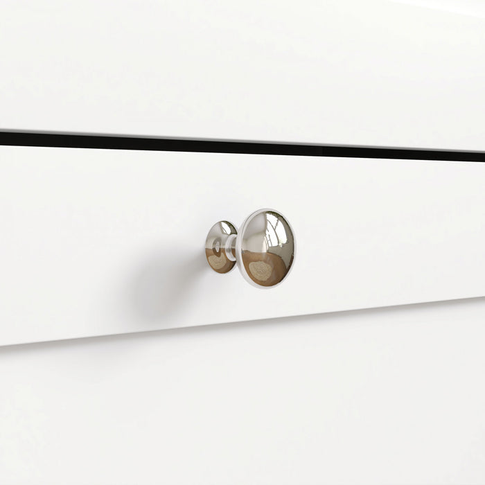 HOMCOM Slim Shoe Cabinet with 2 Flip Drawers Adjustable Shelves White