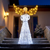 Outsunny 5ft Lighted Christmas Praying Angel Decoration with 180 LED Lights