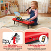 Costway 37 Keys Kids Piano Keyboard Portable Musical Toy with Microphone & Music Stand Red