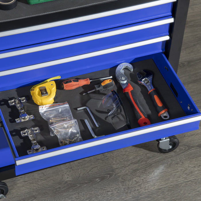 Durhand 4-drawer Tool Chest With 4 Wheels Rolling Tool Organizer
