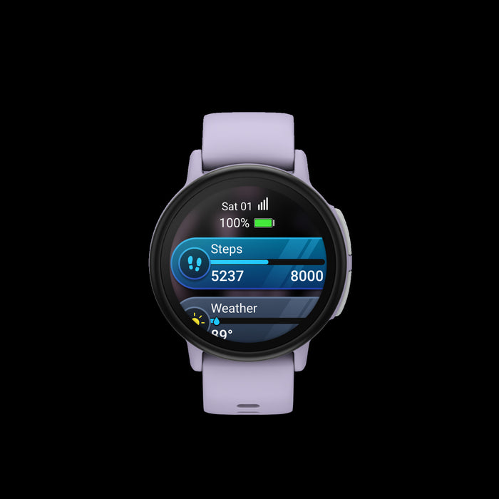 Garmin Bounce 2 Light Purple Kids Smartwatch - Safe Wearable, GPS Sports Tracking, Sleep Monitoring, Voice Commands, Fun Themes, Educational Quizzes