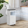 HOMCOM 10,000 BTU Portable Air Conditioner for 440 sqft room, Timer, White