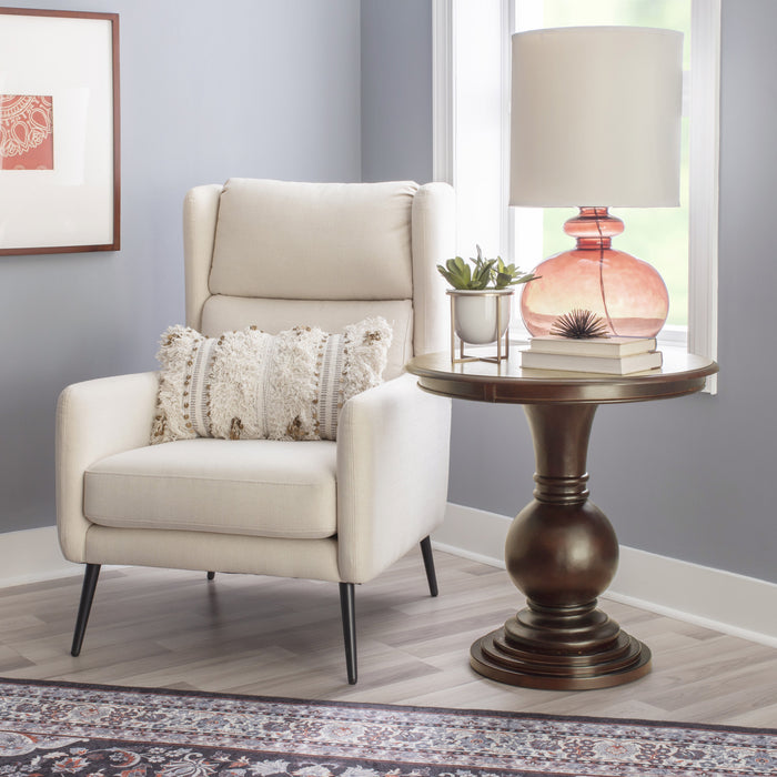 Amelia Round End Table - Espresso