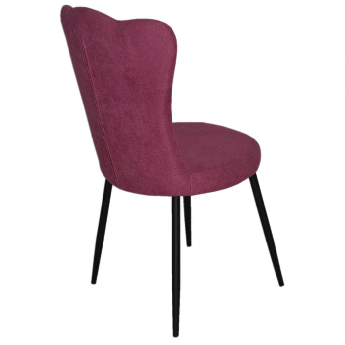 Genevra Pink Velvet Accent Dining Chair (Set of 2)