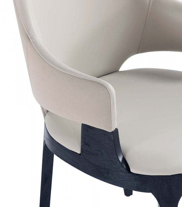 Kara Modern 6-Piece Dining Chair Set in Light Gray