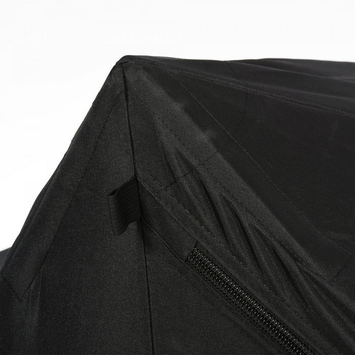 Outsunny 2-4 Person Pop-up Ice Fishing Tent Portable Ice Fishing Shelter With Windproof Windows And Carrying Bag Hub Fish Shelter, Black