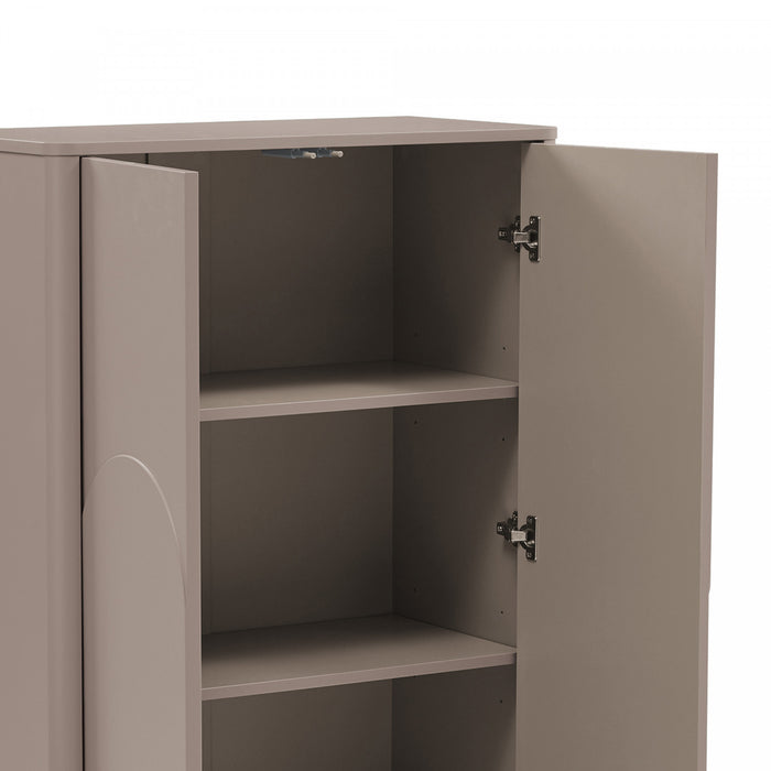 Ella Modern 32\" Accent Cabinet in Mocha