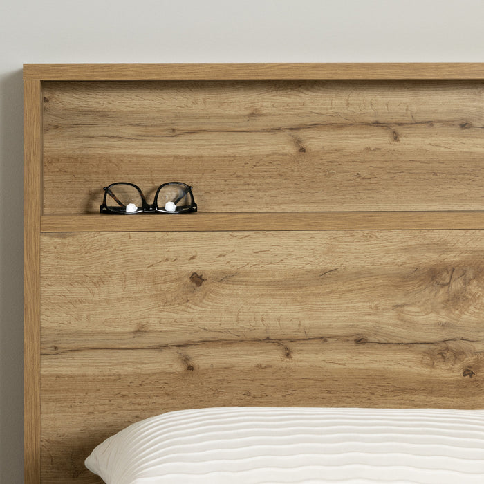 Musano Headboard with Shelf - Nordik Oak
