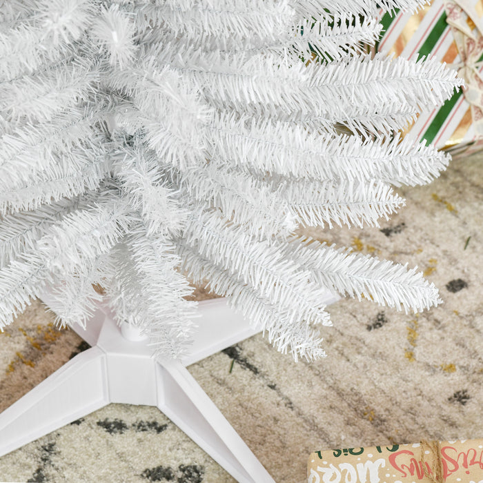 Homcom Pencil Christmas Tree, Slim Xmas Tree With Realistic Branches
