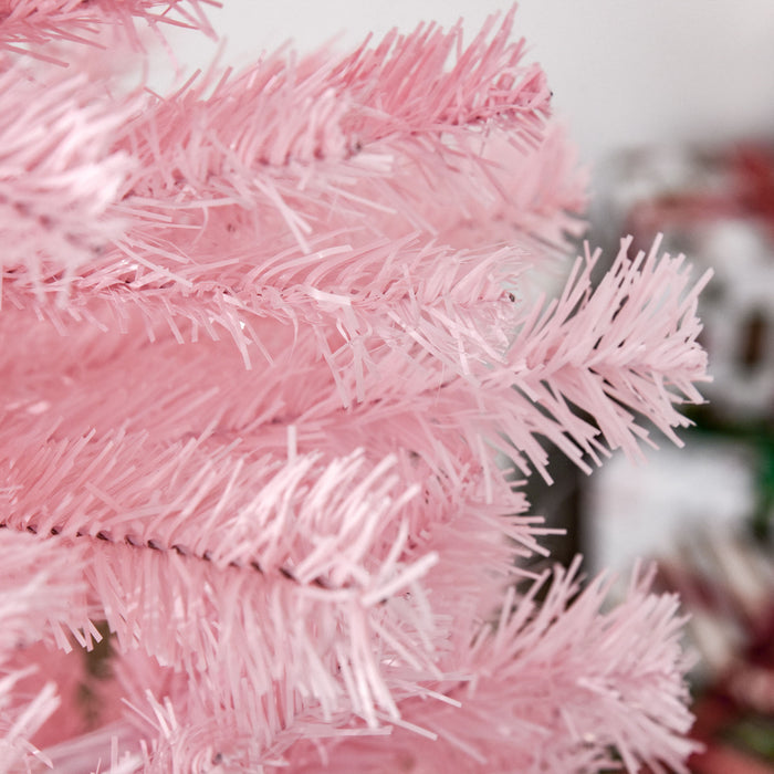 Homcom 6ft Pencil Artificial Christmas Tree With 618 Branch Tips