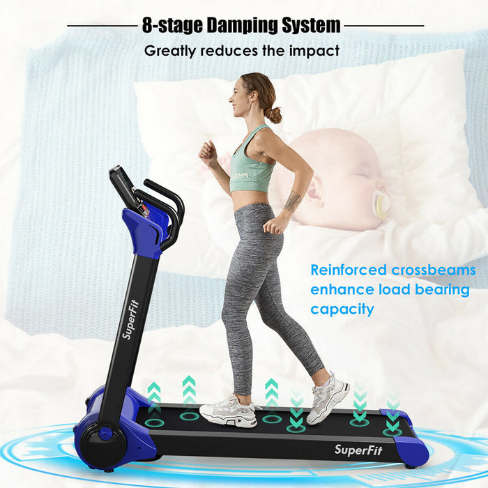 Superfit 2.25hp Folding Electric Motorized Treadmill W/ Speaker