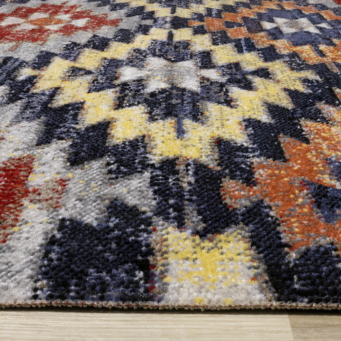 Spring Bright Southwest Outdoor Area Rug - 7'10\" x 10'6\"