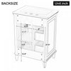 Vivo 24 Inch Single Sink Bathroom Vanity with Flip Drawer and Solid Wood Legs, Blue Gray | Vivo Meuble-Lavabo Simple 24 po avec Tiroir Bascule et Pieds en Bois Massif, Bleu Gris