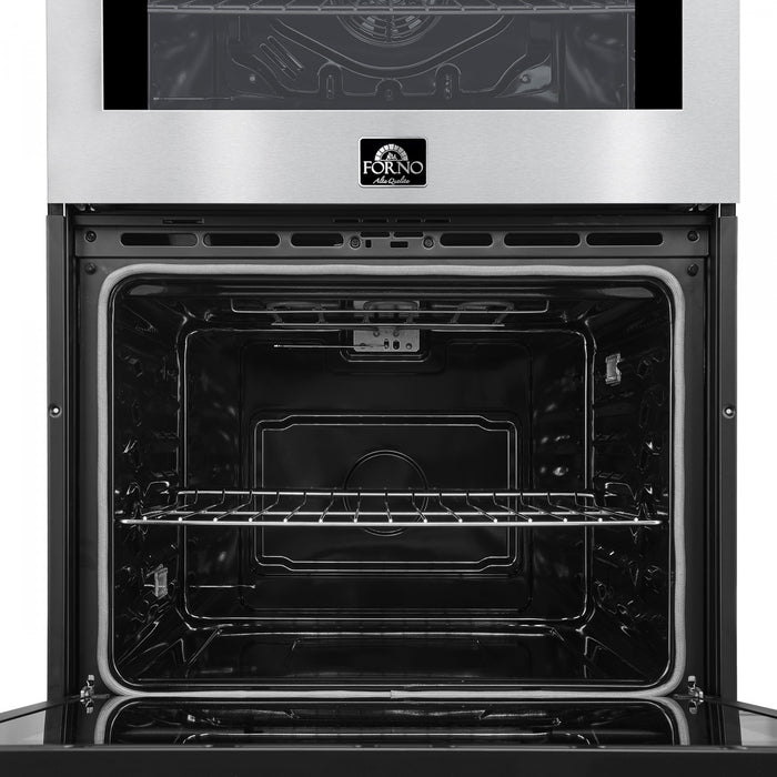 Forno Vomero 30 Inch Electric Double Wall Oven in Stainless Steel, 5 cu. ft. Convection Oven - FBOEL1324-30