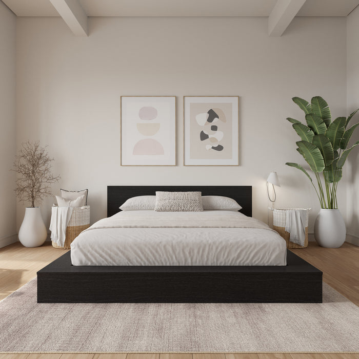 Kanso Low Platform Bed Set King Bed