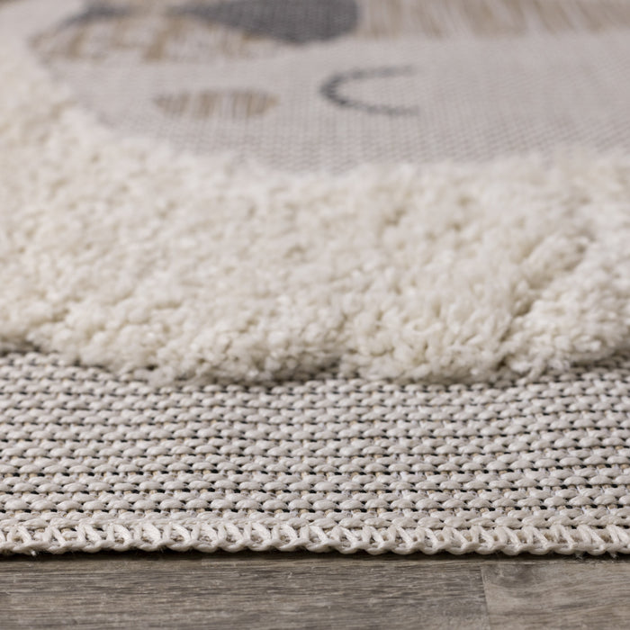 Kids Textured Lion Area Rug - 5'3\" x 7'7\"