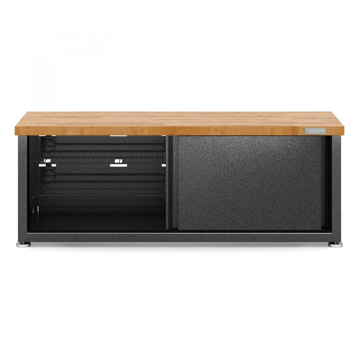 Gladiator Storage Shoe Bench - Hammered Granite