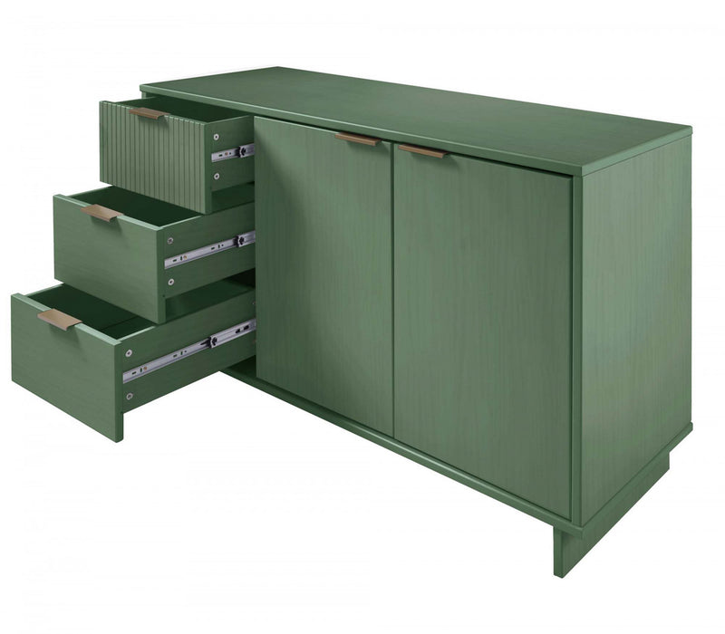 Granville Modern 55\" Sideboard in Sage Green Buffet